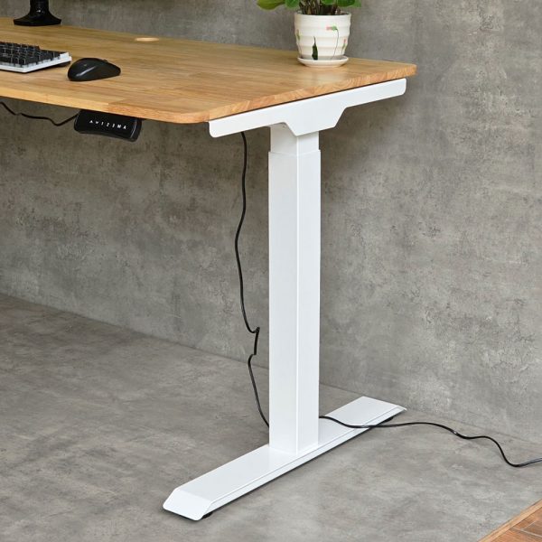 Bàn FlexiDesk mặt gỗ cao su 2 khớp chỉnh điện FLD001