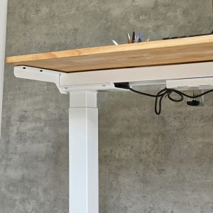 Bàn FlexiDesk mặt gỗ cao su 2 khớp chỉnh điện FLD001