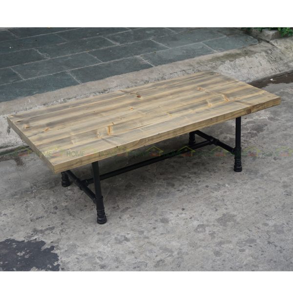 TT68006 - Bàn trà Tea Table gỗ thông chân ống nước - 100x60x35