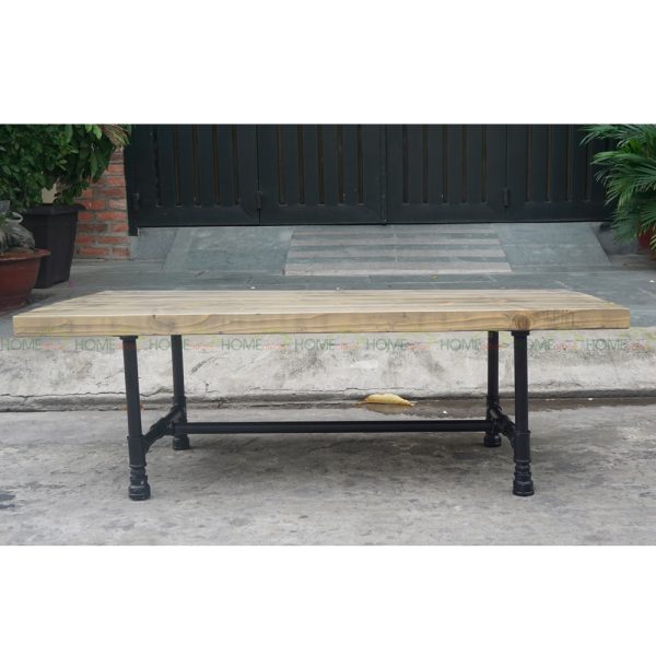 TT68006 - Bàn trà Tea Table gỗ thông chân ống nước - 100x60x35