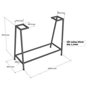 Bàn console có ngăn kéo 120x40x85cm gỗ cao su chân sắt CST069