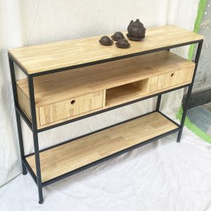 Bàn console, bàn trang trí 3 tầng có ngăn kéo CST015