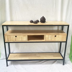 Bàn console, bàn trang trí 3 tầng có ngăn kéo CST015