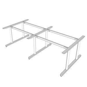 Bàn cụm văn phòng 4 chỗ ngồi hệ TIO - HBTO009