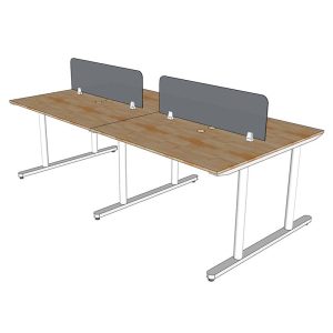 Bàn cụm văn phòng 4 chỗ ngồi hệ TIO - HBTO009