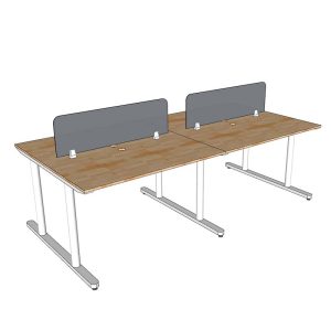 Bàn cụm văn phòng 4 chỗ ngồi hệ TIO - HBTO009