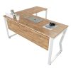 HBMC018 - Bàn chữ L 160x140 MConcept chân sắt lắp ráp
