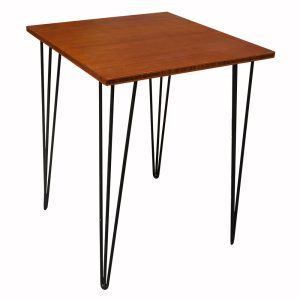 Bàn CafeBamboo vuông 60cm chân Hairpin CFB014