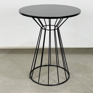 Bộ bàn ghế cafe mặt gỗ tròn và 2 ghế sắt CBCF118