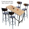 Combo bàn bar 120x45cm và 4 ghế bar mặt gỗ CBCF184