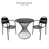 Bộ bàn ghế sắt cafe, ngoài trời CBCF247