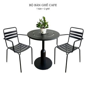 Bộ bàn ghế cafe, bàn ghế ngoài trời CBCF206