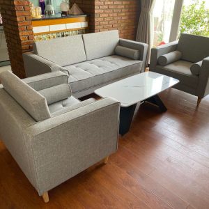 bàn sofa mặt đá đen