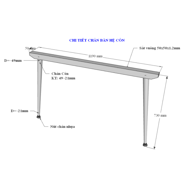 Bàn họp 240x120cm gỗ Plywood vân sồi chân sắt hệ CONE HBCO030
