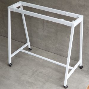 Bàn đứng di động 120x60x105cm gỗ tràm chân sắt lắp ráp FOS014