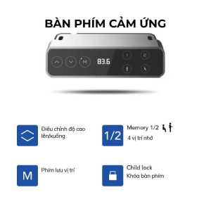 Chân bàn Flexi chữ C nâng hạ điện hình 2 động cơ 3 khớp ET223BZ