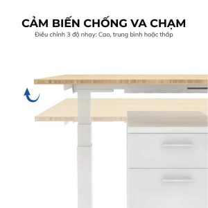 Chân bàn Flexi nâng hạ điện 3 khớp 2 động cơ ET225