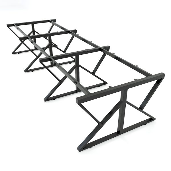HBKC012 - Bàn cụm 6 360x120 KConcept chân sắt lắp ráp