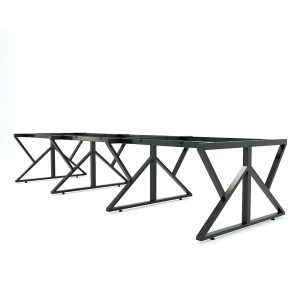 HBKC012 - Bàn cụm 6 360x120 KConcept chân sắt lắp ráp