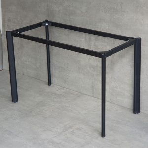 Bàn làm việc 120x60cm gỗ tràm chân sắt lắp ráp hệ Oval HBOV049