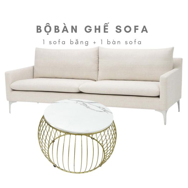 Bộ bàn ghế sofa tinh tế, sang trọng CBSF68011