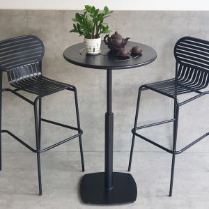 Combo bộ bàn bar sắt 60cm và 2 ghế bar sắt CBCF274