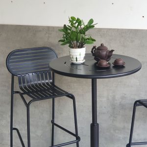Combo bộ bàn bar sắt 60cm và 2 ghế bar sắt CBCF274