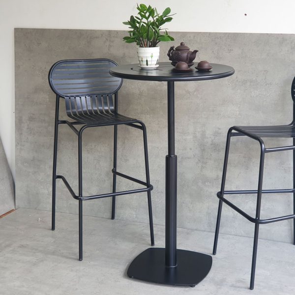 Combo bộ bàn bar sắt 60cm và 2 ghế bar sắt CBCF274
