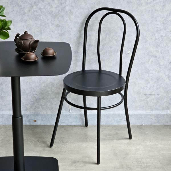 Combo bàn cafe sắt và 2 ghế Thonet sắt sơn tĩnh điện CBCF300