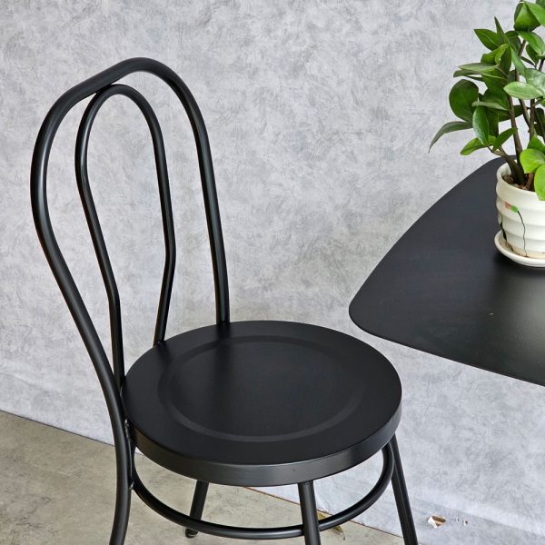 Combo bàn cafe sắt và 2 ghế Thonet sắt sơn tĩnh điện CBCF300