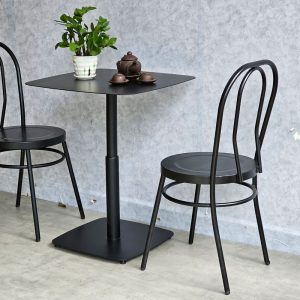 Combo bàn cafe sắt và 2 ghế Thonet sắt sơn tĩnh điện CBCF300