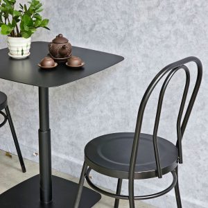 Combo bàn cafe sắt và 2 ghế Thonet sắt sơn tĩnh điện CBCF300