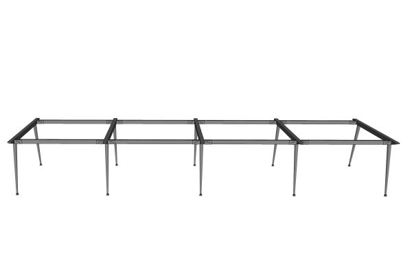 Chân sắt lắp ráp cho bàn cụm 8 chỗ 480x120cm hệ CONE HCCO028