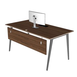Bàn làm việc 160x80cm gỗ Plywood phủ melamin chân Đa Giác HDG015
