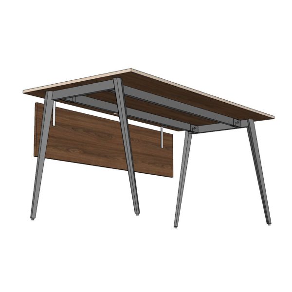 Bàn làm việc 160x80cm gỗ Plywood phủ melamin chân Đa Giác HDG015