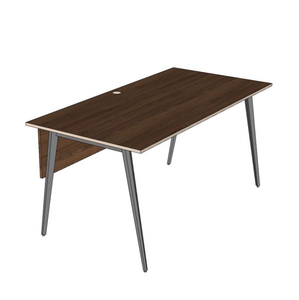 Bàn làm việc 160x80cm gỗ Plywood phủ melamin chân Đa Giác HDG015