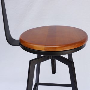 Ghế bar nâng hạ chiều cao có lưng GBAK001
