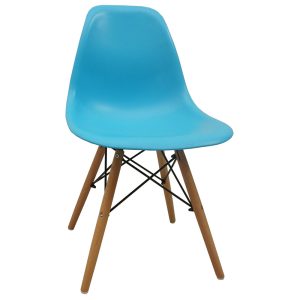 Ghế Eames chân gỗ lưng nhựa nhiều màu ST3009