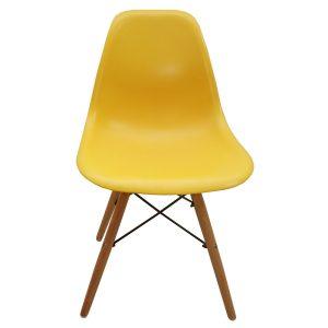 Ghế Eames chân gỗ lưng nhựa nhiều màu ST3009