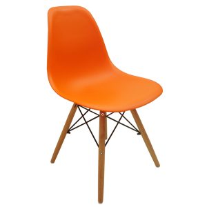 Ghế Eames chân gỗ lưng nhựa nhiều màu ST3009