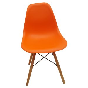 Ghế Eames chân gỗ lưng nhựa nhiều màu ST3009