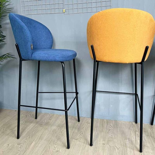Ghế bar nệm vải khung chân sắt GAK189H