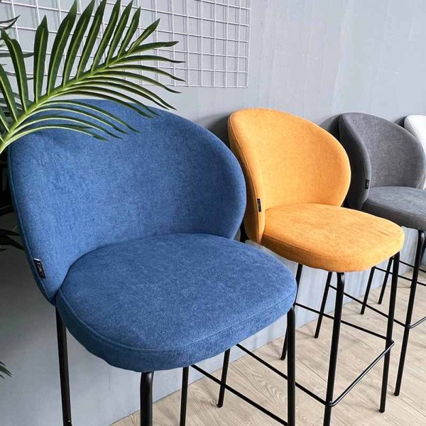 Ghế bar nệm vải khung chân sắt GAK189H