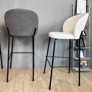 Ghế bar nệm vải khung chân sắt GAK189H