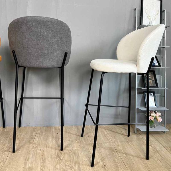 Ghế bar nệm vải khung chân sắt GAK189H