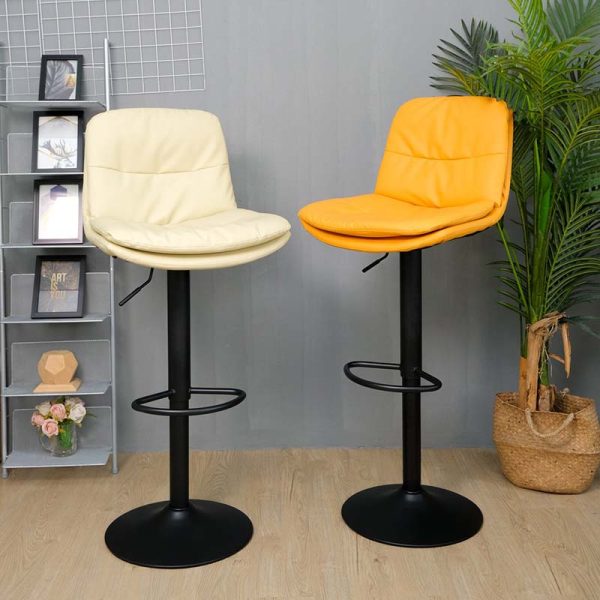 Ghế bar nâng hạ chiều cao nệm simili GAKJB-673