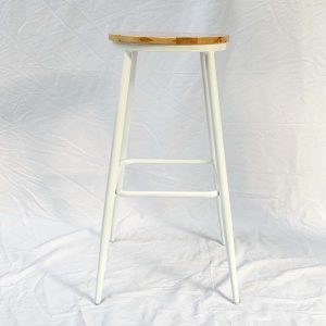 Ghế Bar mặt ghế gỗ chân sắt sơn tĩnh điện