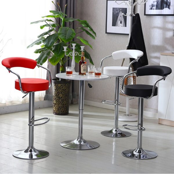 Ghế bar nâng hạ nệm simili chân sắt MF093