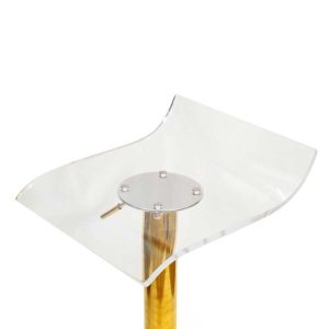 Ghế bar nhựa Arcylic chân xoay nâng hạ GAK-631