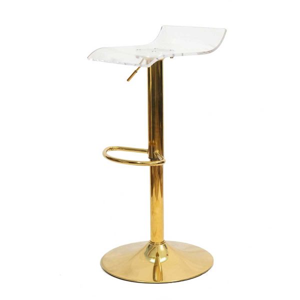 Ghế bar nhựa Arcylic chân xoay nâng hạ GAK-631